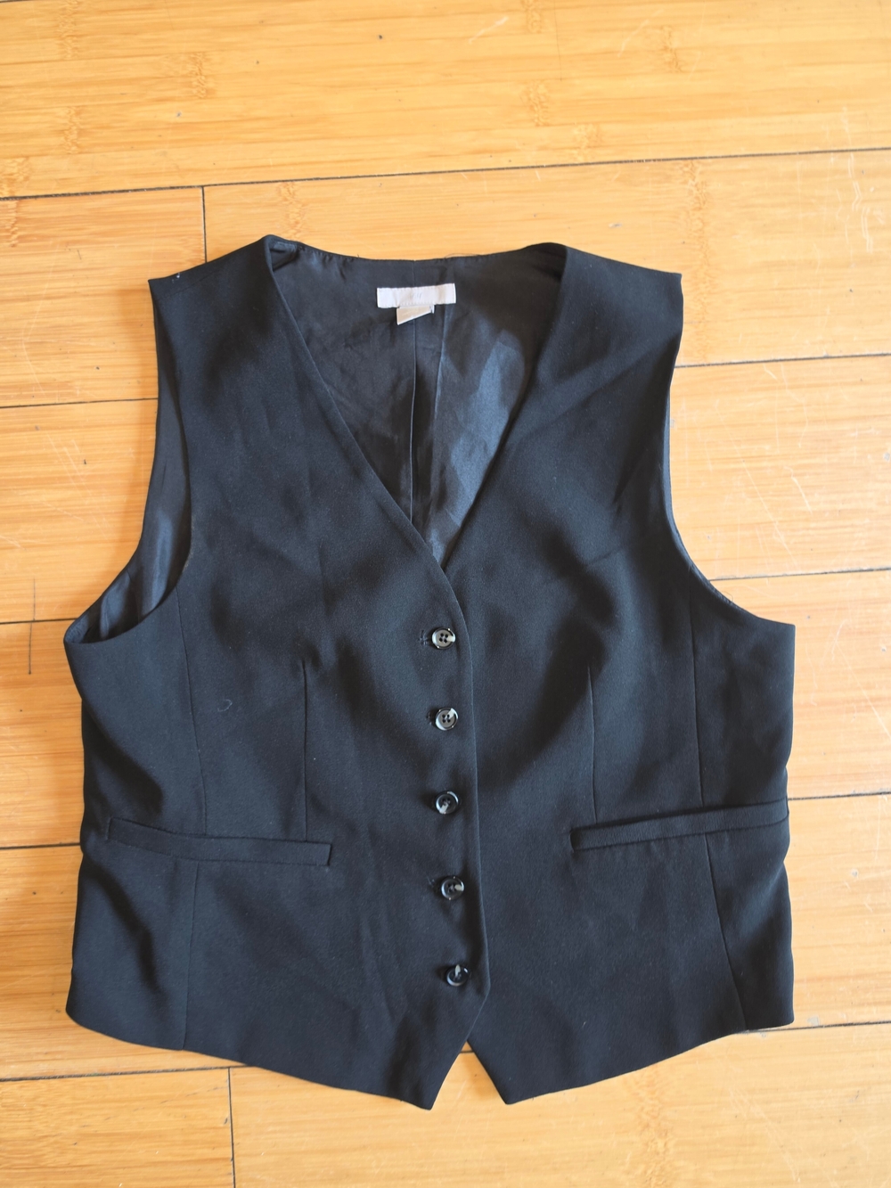 H&M Black Tailored Vest